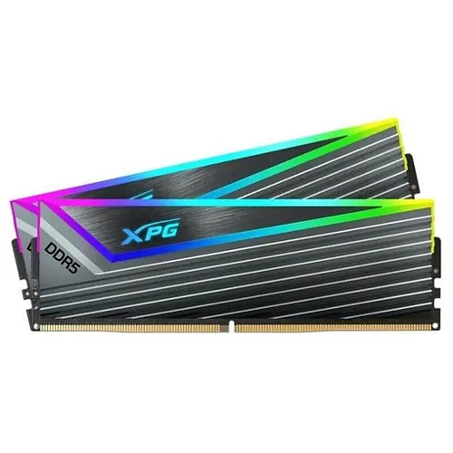 Модуль памяти DIMM 32Gb 2х16Gb DDR5 PC51200 6400MHz ADATA XPG Caster RGB Black (AX5U6400C3216G-DCCARGY)