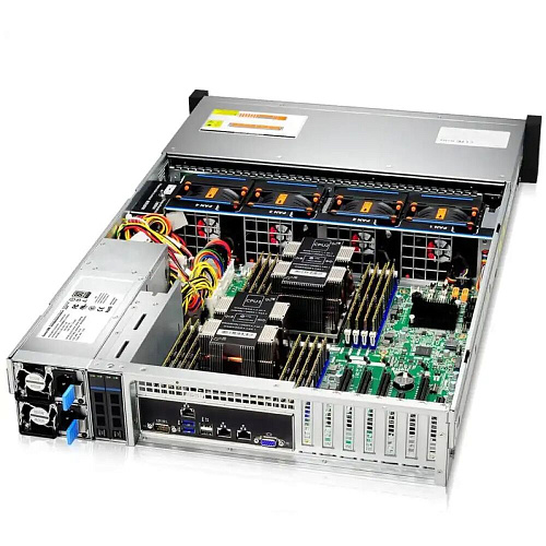 Корпус Gooxi RMC2112-670-HS-D 2U 12bay chassis ,direct backplane rear 2*2.5"SAS/SATA 1300W 1+1 EU power cables rail kit