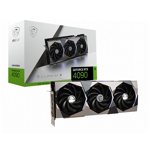 Видеокарта MSI GeForce RTX 4090 24576Mb, Suprim X 24G (RTX 4090 Suprim X 24G) 1xHDMI, 3xDP, Ret