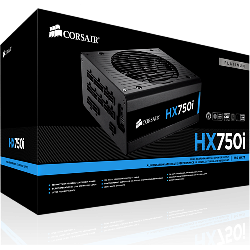 Блок питания 750W Corsair HX750i CP-9020072-EU