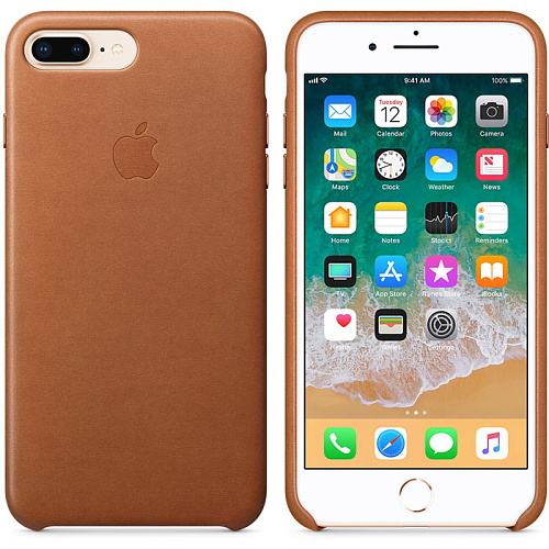 Чехол для Apple iPhone 8/7 Plus Leather Case Saddle Brown  