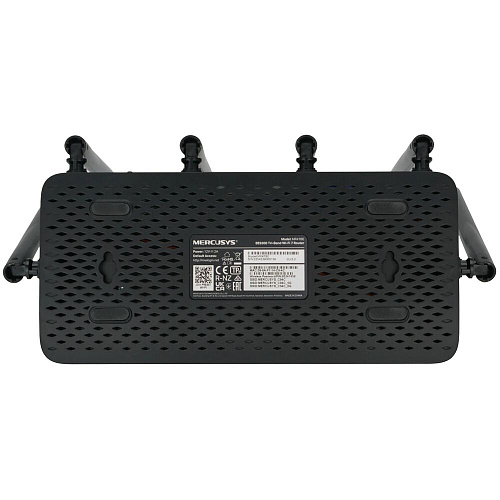 Беспроводной маршрутизатор Mercusys MR47BE, Wi-Fi 7 802.11be 9214Мбит/с, 2.4ГГц, 5ГГц, 6ГГц, 3xGLAN, 1xGWAN чёрный