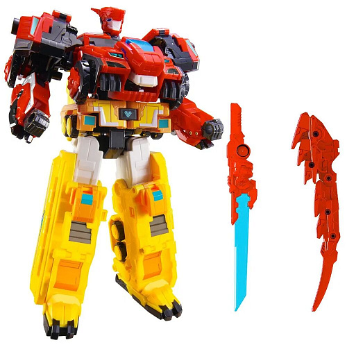 Dinoster Мега-трансформер 4-в-1 Диностер Раптор Трон 3 режима игры УЦЕНКА