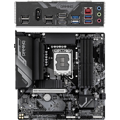 Материнская плата Gigabyte B760M Gaming X WiFi6E GEN5 B760 Socket-1700 4xDDR5, 4xSATA3, RAID, 2xM.2, 2xPCI-E16x, 4xUSB3.2, DP, HDMI, WiFi, 2.5Glan, mATX