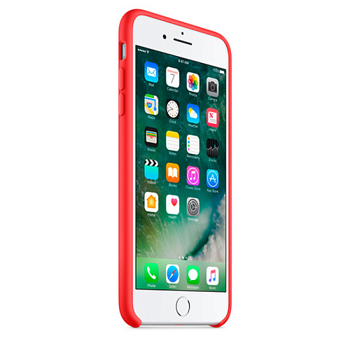 Чехол для Apple iPhone 7 Plus Silicone Case Red  