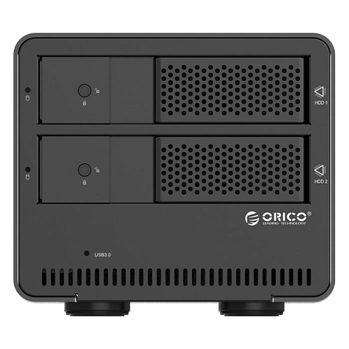 Корпус 2x3.5" Orico 9528U3 SATA, USB3.0 Black