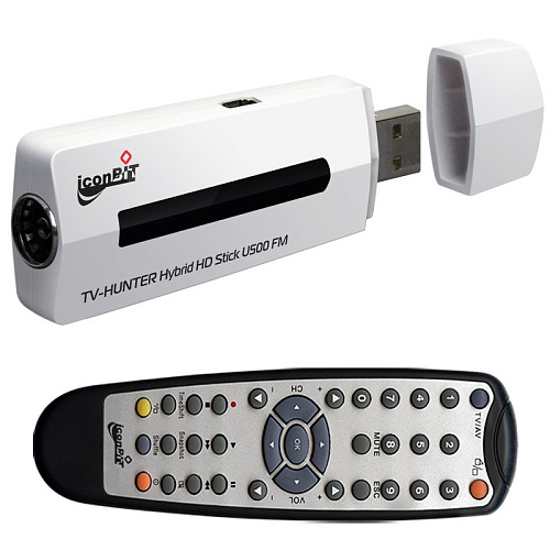 TV-тюнер IconBIT TV-HUNTER Hybrid HD Stick U500 FM