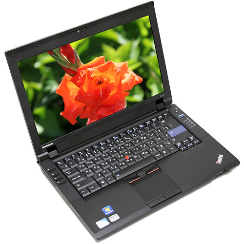 Ноутбук Lenovo ThinkPad SL410 T4400/2Gb/320Gb/14.1"/HD4570/Wf/BT/Win7 HB Black NSPGERT