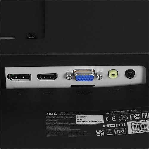 Монитор 24" AOC 24E3QAF IPS 1920x1080 4ms HDMI, DisplayPort, VGA