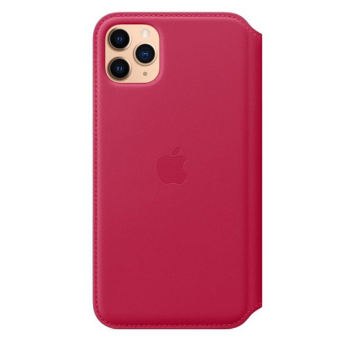 Чехол для Apple iPhone 11 Pro Max Leather Folio Raspberry