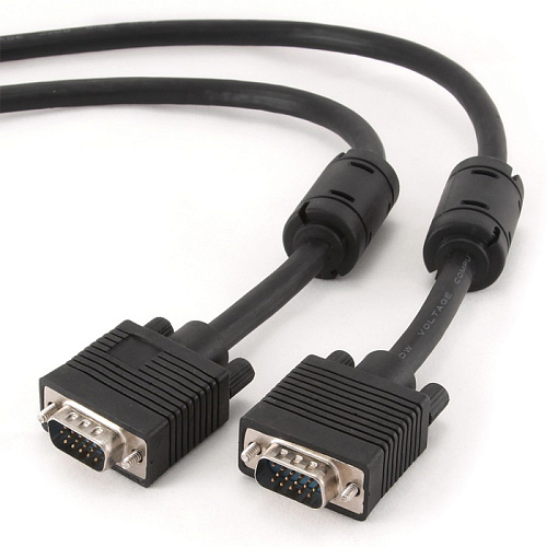 Кабель для монитора VGA Premium 15m/15m Cablexpert CC-PPVGA-6B 1.8м.черный