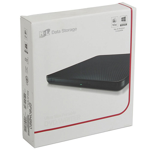 Внешний привод DVD-RW LG GP80NB60 DVD±R/±RW USB2.0 Black