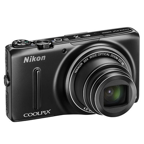 Компактная фотокамера Nikon Coolpix S9500 black (18.1 Mpix, 3"LCD, 22x zoom, 1920x1080p)