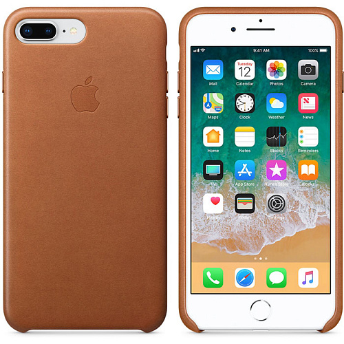 Чехол для Apple iPhone 8/7 Plus Leather Case Saddle Brown  