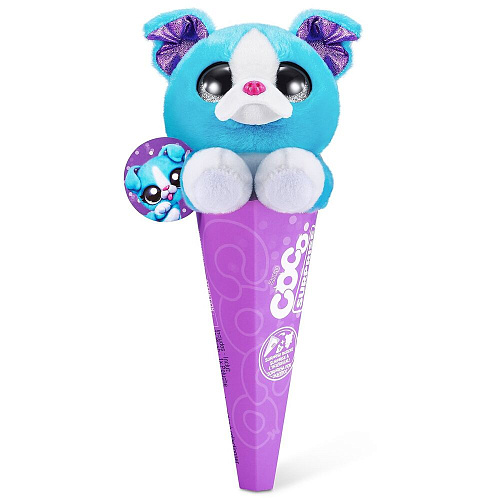 ZURU Coco Surprise Плюшевая игрушка c мини питомцем в комплекте, серия Classic (голубой мопс) 9609SQ1