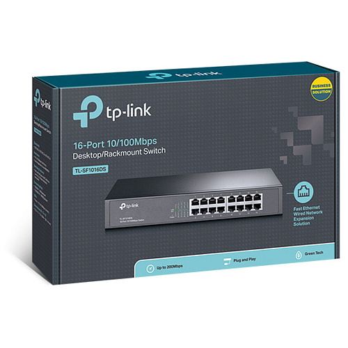 Коммутатор TP-LINK TL-SF1016DS неуправляемый 10/100Мбит/с