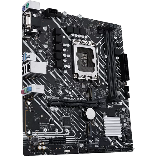 Материнская плата ASUS Prime H610M-E D4-CSM H610 Socket-1700 2xDDR4, 4xSATA3, 2xM.2, 1xPCI-E16x, 2xUSB3.2, D-Sub, DP, HDMI, Glan, mATX