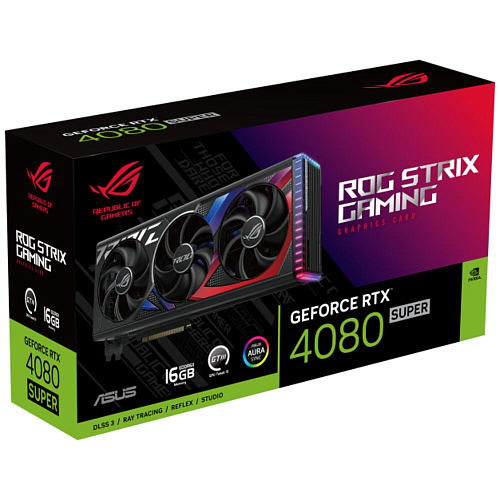 Видеокарта ASUS GeForce RTX 4080 Super 16384Mb, ROG Strix Gaming 16G (ROG-Strix-RTX4080S-16G-Gaming) 2xHDMI, 3xDP, Ret