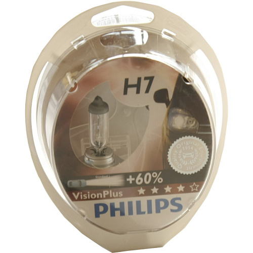 Автомобильная лампа H7 55W Blue Vision Plus 2 шт. Philips
