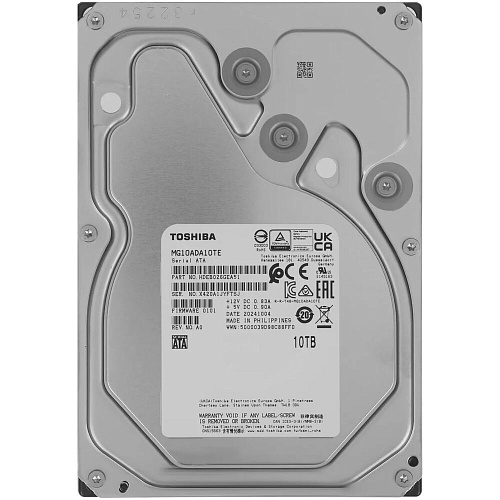 Внутренний жесткий диск 3,5" 10Tb Toshiba MG10-D (MG10ADA10TE) 512Mb 7200rpm SATA3