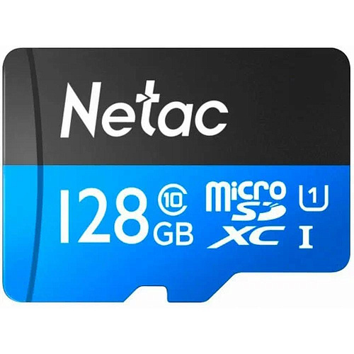 Карта памяти Micro SecureDigital 128Gb Netac SDXC class 10 (NT02P500STN-128G-R) + SD adapter