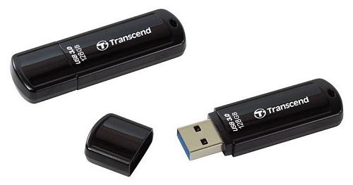 USB Flash накопитель 128GB Transcend JetFlash 700 (TS128GJF700) USB 3.0 Черный