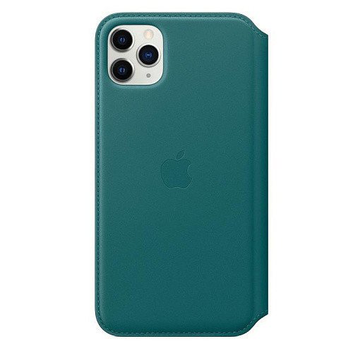 Чехол для Apple iPhone 11 Pro Max Leather Folio Peacock