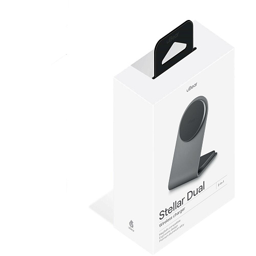 Беспроводная зарядная панель 2 в 1 Для IPhone, Airpods uBear Stellar Dual 20W Grey