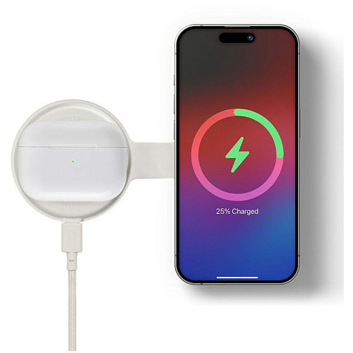 Беспроводная зарядная панель 2 в 1 Native Union Voyage 2-in-1 20W Sandstone