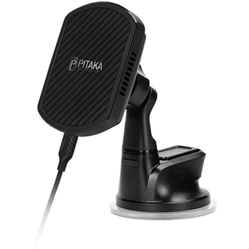 Беспроводное зарядное устройство автомобильное - держатель Pitaka MagMount Qi Pro Wireless Suction Cup Mount