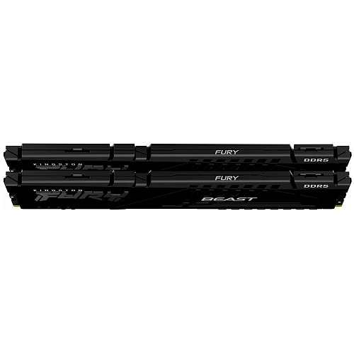 Модуль памяти DIMM 64Gb 2х32Gb DDR5 PC44800 5600MHz Kingston Fury Beast Black (KF556C40BBK2/64)