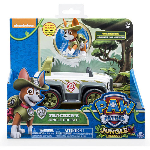 Spin Master Nickelodeon Paw Patrol Машинка спасателя и щенок Трекер 16601