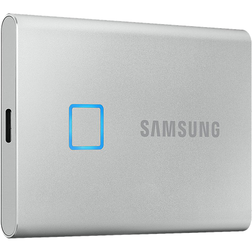 Внешний SSD-накопитель 1Tb Samsung T7 Touch MU-PC1T0S/WW (SSD) USB 3.2 Type C Серебристый