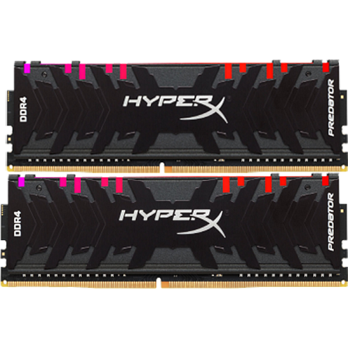 Модуль памяти DIMM 16Gb 2х8Gb DDR4 PC24000 3000MHz Kingston HyperX Predator RGB Series XMP (HX430C15PB3AK2/16)