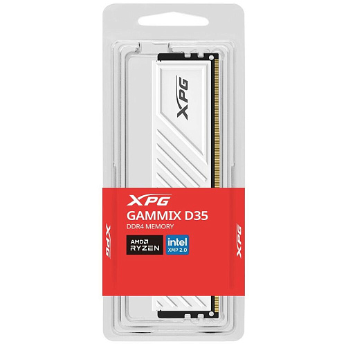 Модуль памяти DIMM 32Gb DDR4 PC25600 3200MHz ADATA XPG Gammix D35 White (AX4U320032G16A-SWHD35)