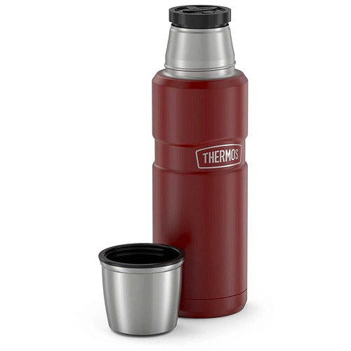 THERMOS Термос KING SK2000 Rustic Red, карминно-красный, 0,47 л.