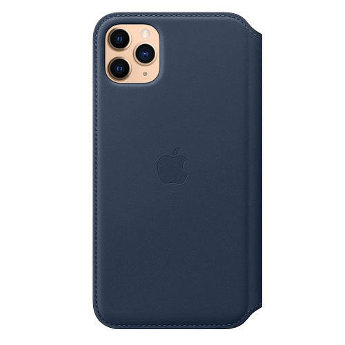 Чехол для Apple iPhone 11 Pro Max Leather Folio Deep Sea Blue