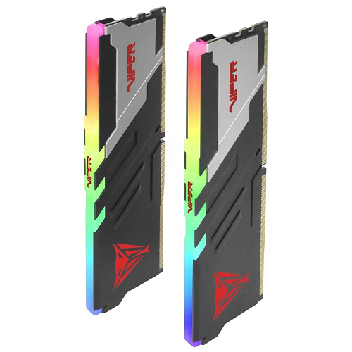 Модуль памяти DIMM 32Gb 2х16Gb DDR5 PC59200 7400MHz Patriot Memory Venom RGB Black (PVVR532G740C36K)