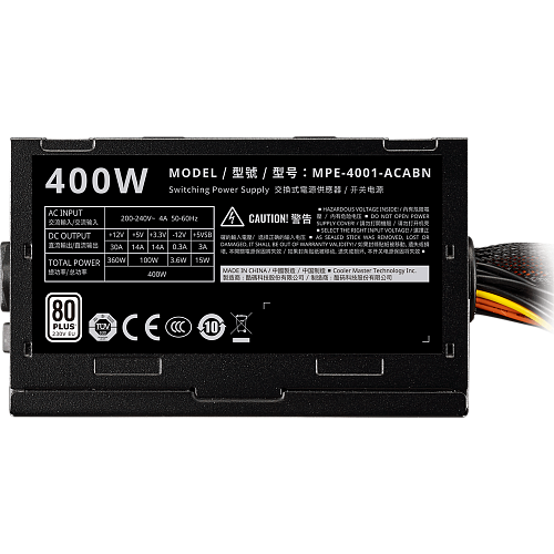 Блок питания 400W Cooler Master Elite MPE-4001-ACABN-EU