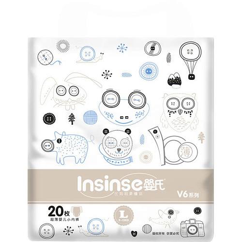 Трусики-подгузники Insinse V6 L (9-13 кг) 20 шт