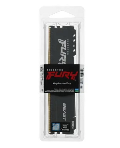Модуль памяти DIMM 8Gb DDR4 PC25600 3200MHz Kingston Fury Beast Black (KF432C16BB/8) УЦЕНКА