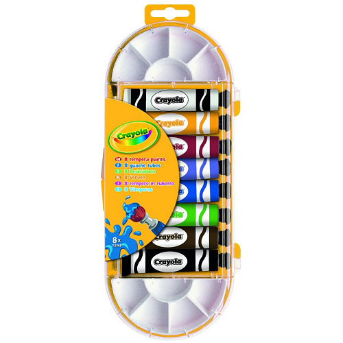Краски Набор темперных красок 8 цветов Crayola 7407