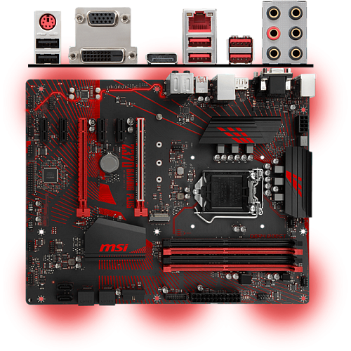 Материнская плата MSI Z370 Gaming Plus Z370 Socket-1151v2 4xDDR4, 6xSATA3, RAID, 1хM.2, 2xPCI-E16x, 4xUSB3.1, D-Sub, DVI-D, DP, Glan, ATX