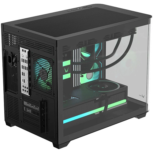Корпус MicroATX Minitower Formula Crystal U2M Floe Black
