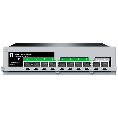Коммутатор Netis ST110GPDI-2G-130 (L2) 10x1Гбит/с 8PoE+130W неуправляемый