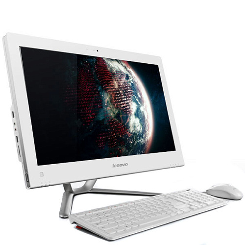 Моноблок Lenovo IdeaCentre C440 i3-3220/4G/500Gb/GT615 1Gb/WF/Cam/Dos white Keyboard&Mouse 21.5"