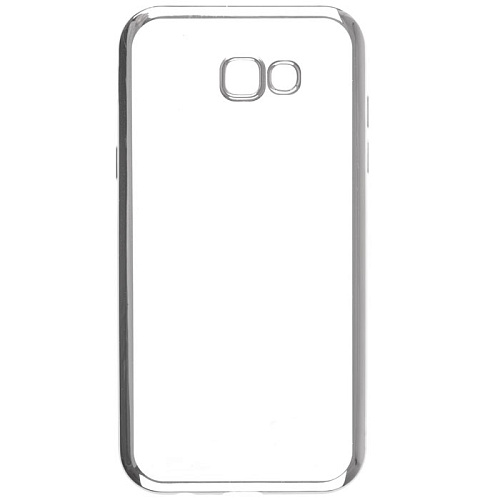 Чехол для Samsung Galaxy A7 (2017) SM-A720F skinBOX silicone chrome border case серебристый  
