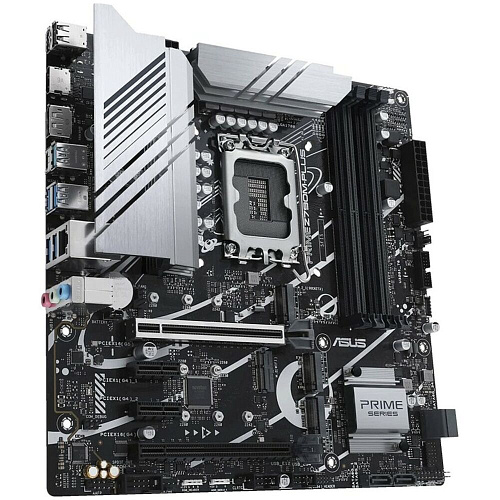 Материнская плата ASUS Prime Z790M-Plus Z790 Socket-1700 4xDDR5, 4xSATA3, RAID, 3xM.2, 2xPCI-E16x, 5xUSB3.2, 1xUSB3.2 Type C, DP, HDMI, Glan, mATX