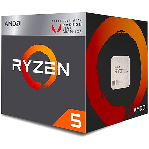 Процессор AMD Ryzen 5 2400G, 3.6ГГц, (Turbo 3.9ГГц), 4-ядерный, L3 4МБ, Сокет AM4, BOX