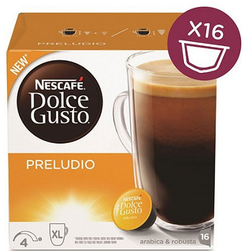 Капсулы для кофемашин Nescafe Dolce Gusto Latte Preludio 16шт